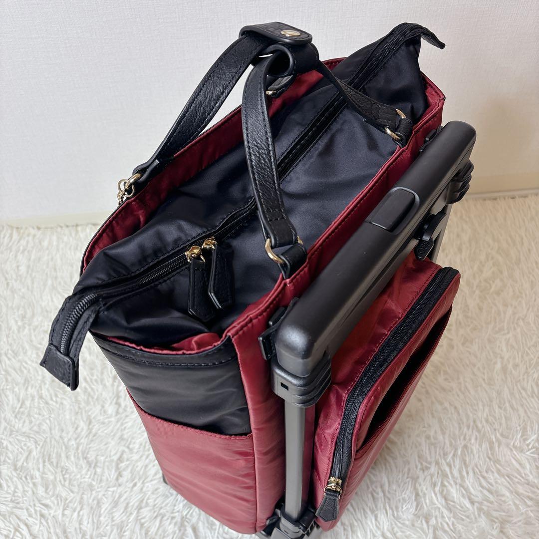 SWANY キャリーバッグ レオパード柄 4輪 ストッパー付き お買い物カート