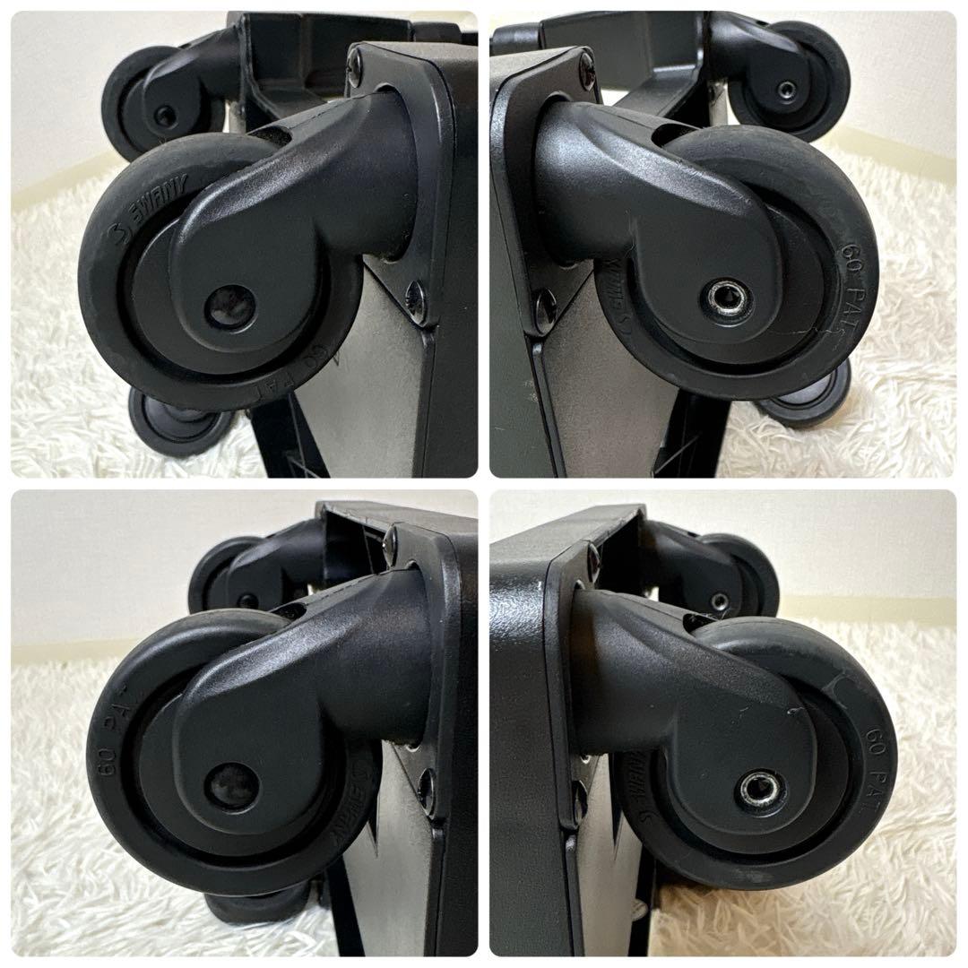 SWANY キャリーバッグ レオパード柄 4輪 ストッパー付き お買い物カート