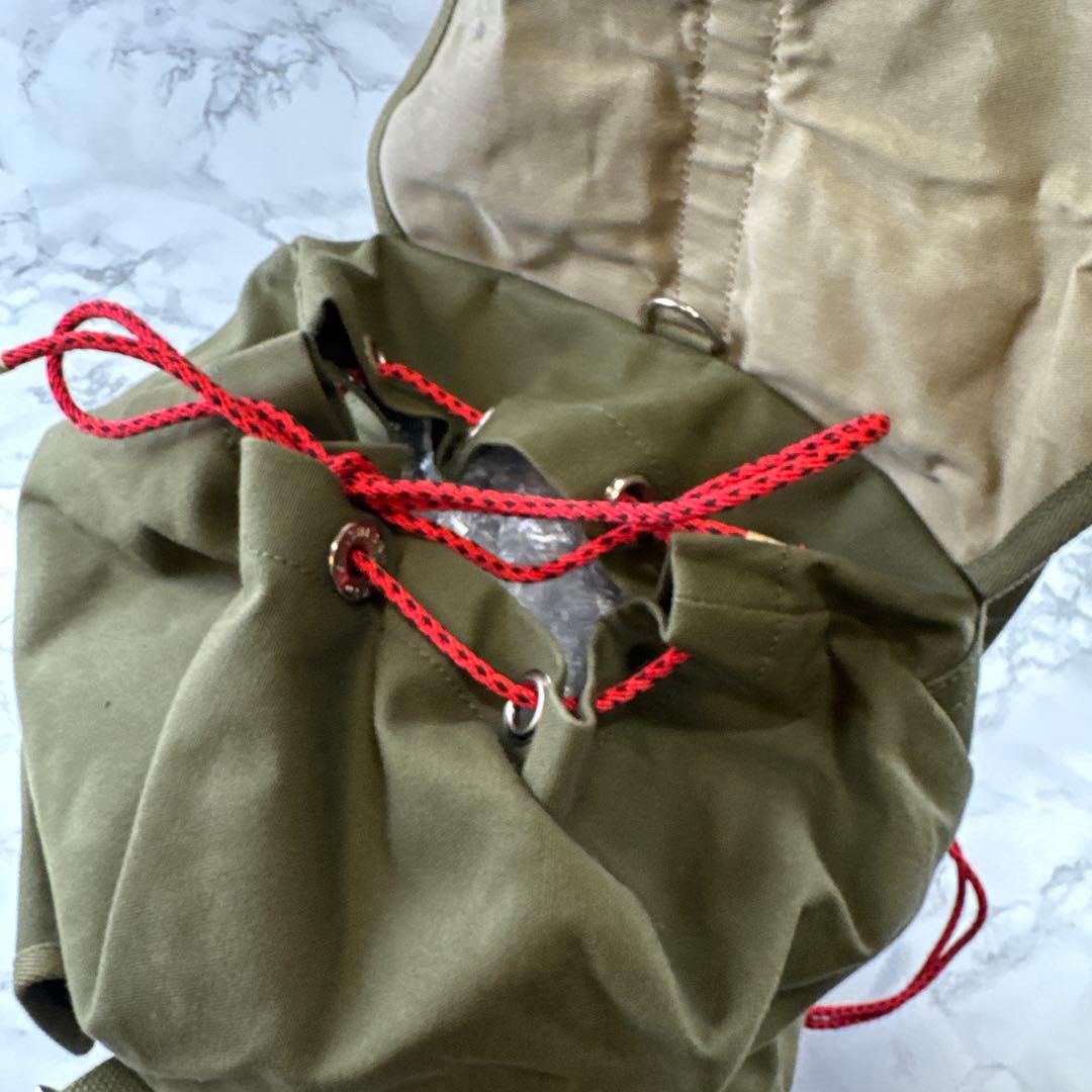 希少 旧タグ 一澤帆布 イチザワハンプ キャンバスリュック バックパック カーキ