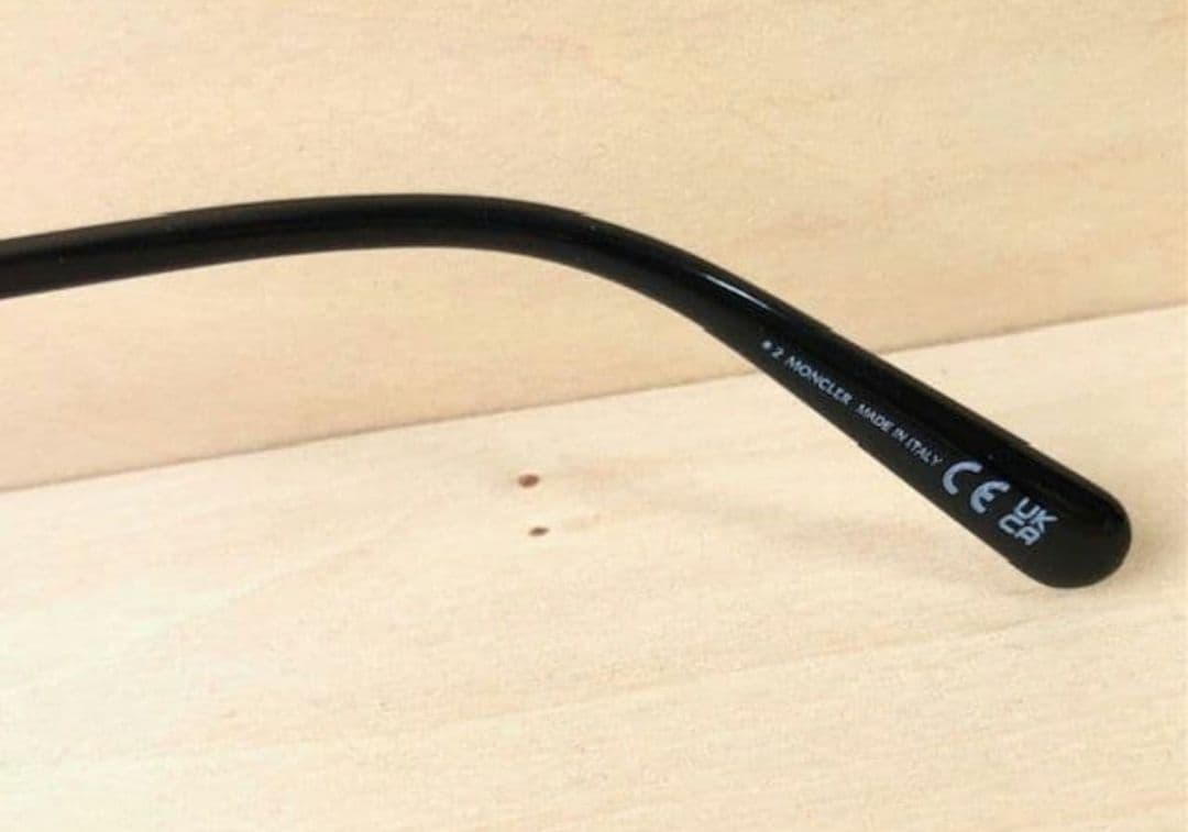 国内正規モンクレールML5203メガネ眼鏡MONCLERマット黒サングラスめがね