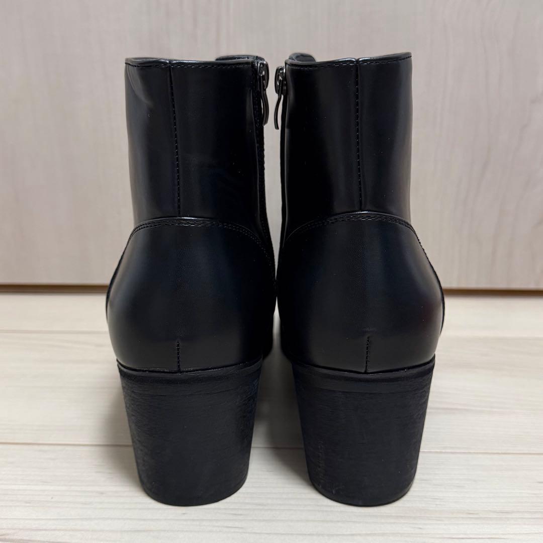 【新品未使用】CLEL レースアップブーツ ブラック Mサイズ　ショートブーツ