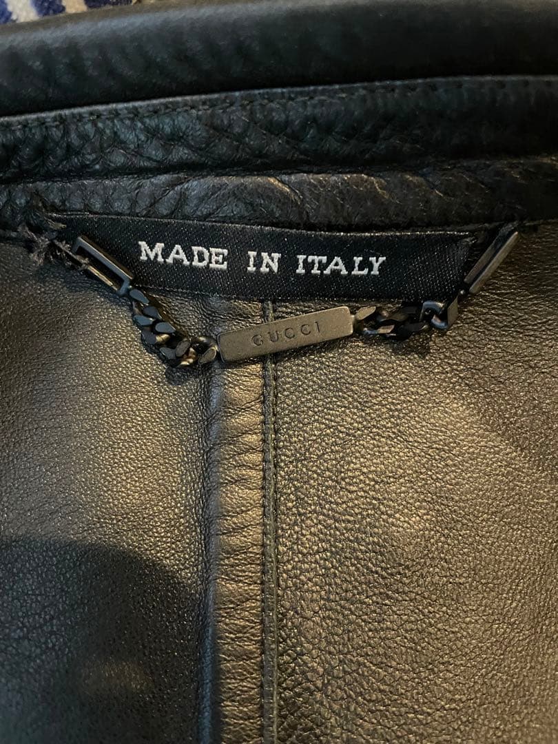 GUCCI レザージャケット　テーラード　お値下げ39000円→30000