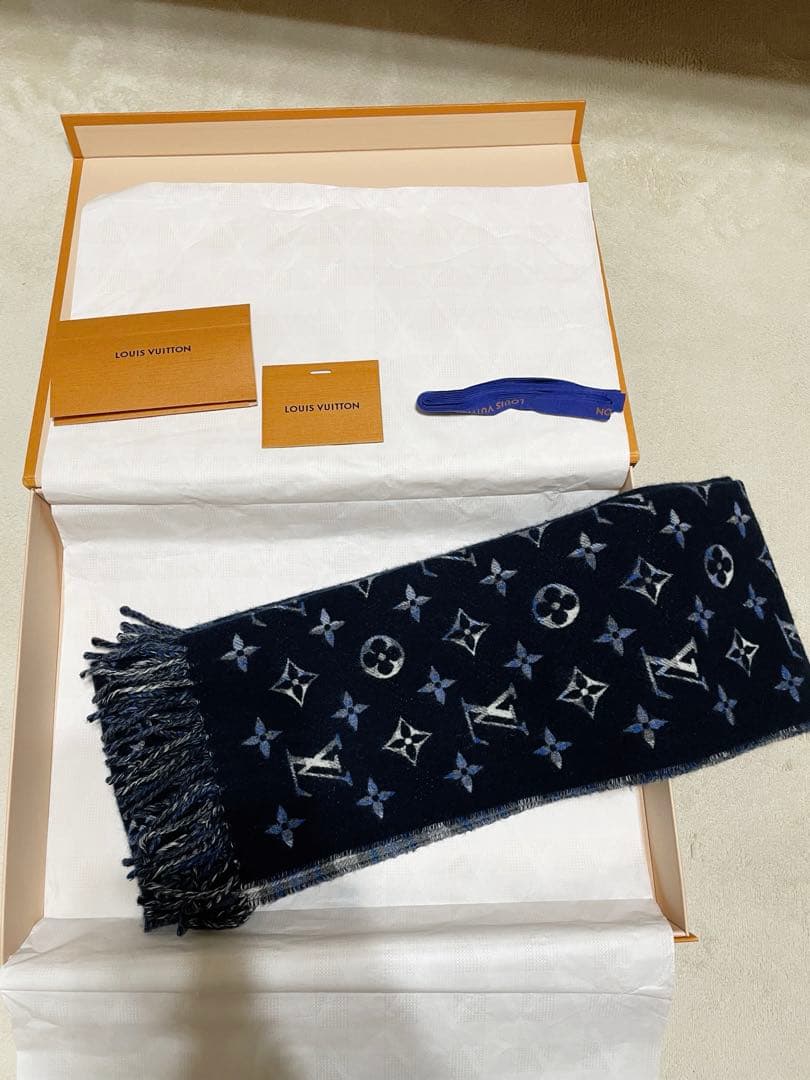 ルイヴィトン　マフラー　マフラー・モノグラムグラディエントタータン　M71348