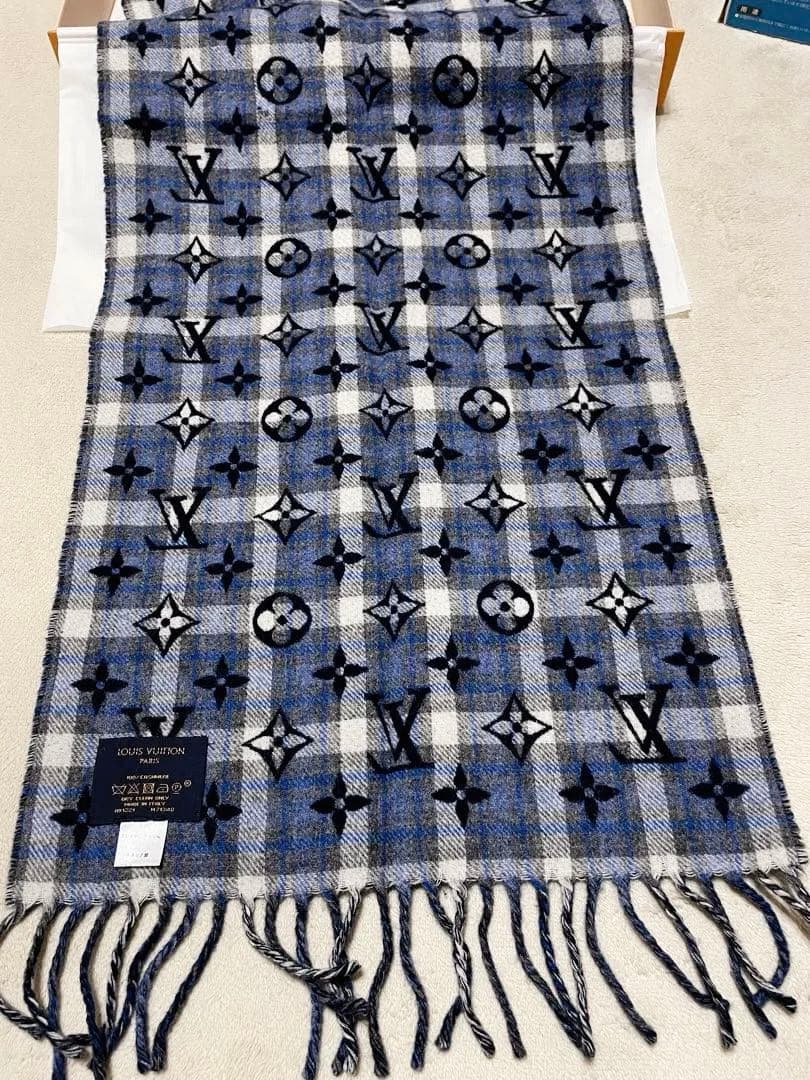 ルイヴィトン　マフラー　マフラー・モノグラムグラディエントタータン　M71348