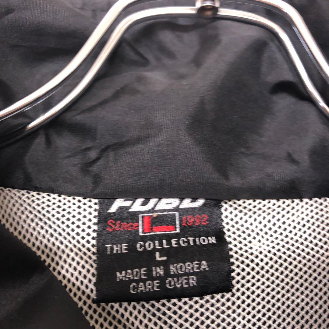 FUBU 90s 古着 ロゴ刺繍 ロゴライン シャカシャカ セットアップ