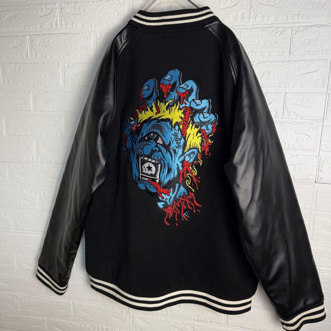 【極美品】 SANTA CRUZ MxMxM コラボ スタジャン オールブラック