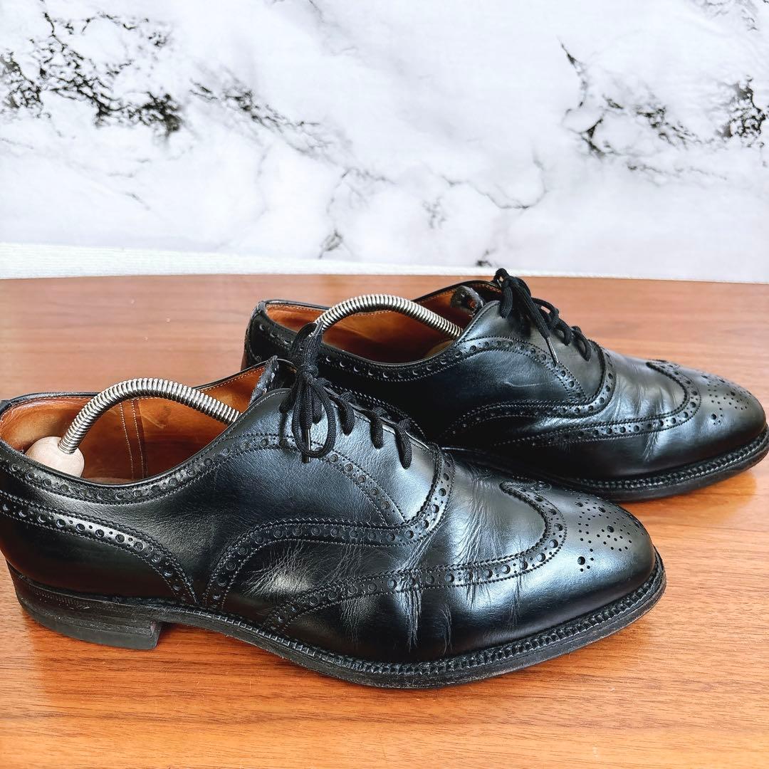 Church's チャーチ ウイングチップ メダリオン 黒　90F