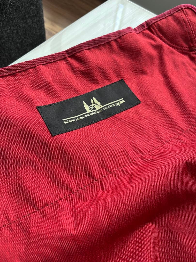 【美品】ogawa　アウトドアチェア ツーアングルチェアL／バーガンディ