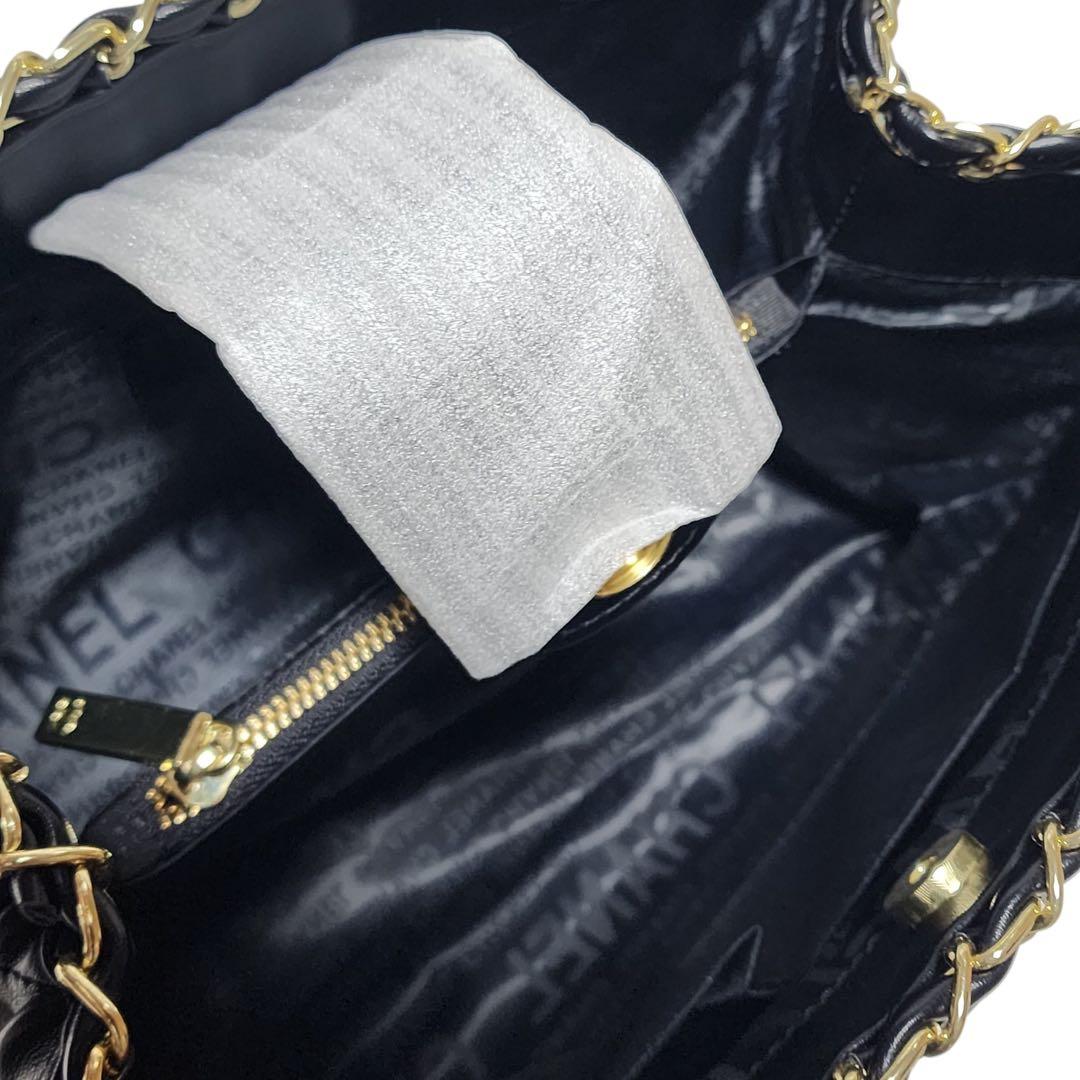カ*ン様 CHANEL　トートバッグ　キルティング　黒　ノベルティ