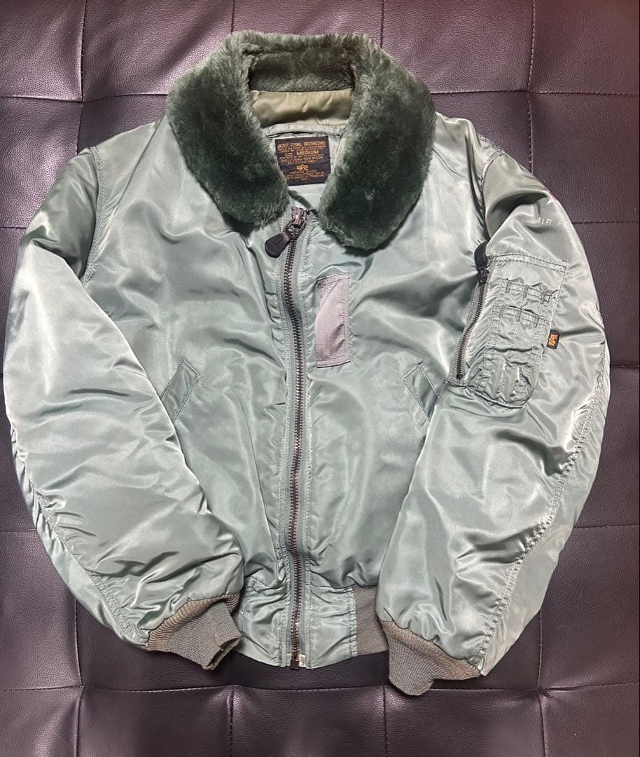 90s ALPHA B-15D 50s復刻　フライトジャケット USA製　M