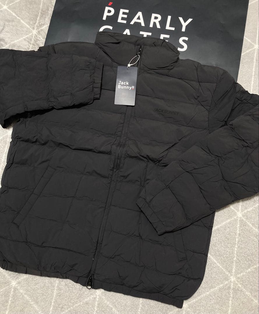 新品 パーリーゲイツ ジャックバニー 薄中綿ブルゾン(5)L/黒 最新モデル