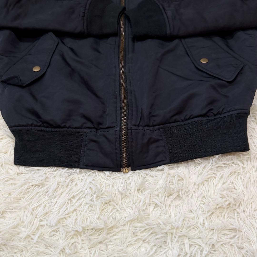 1847　SWGGER スワッガー　MA-1フライトジャケット　M　黒　ブラック