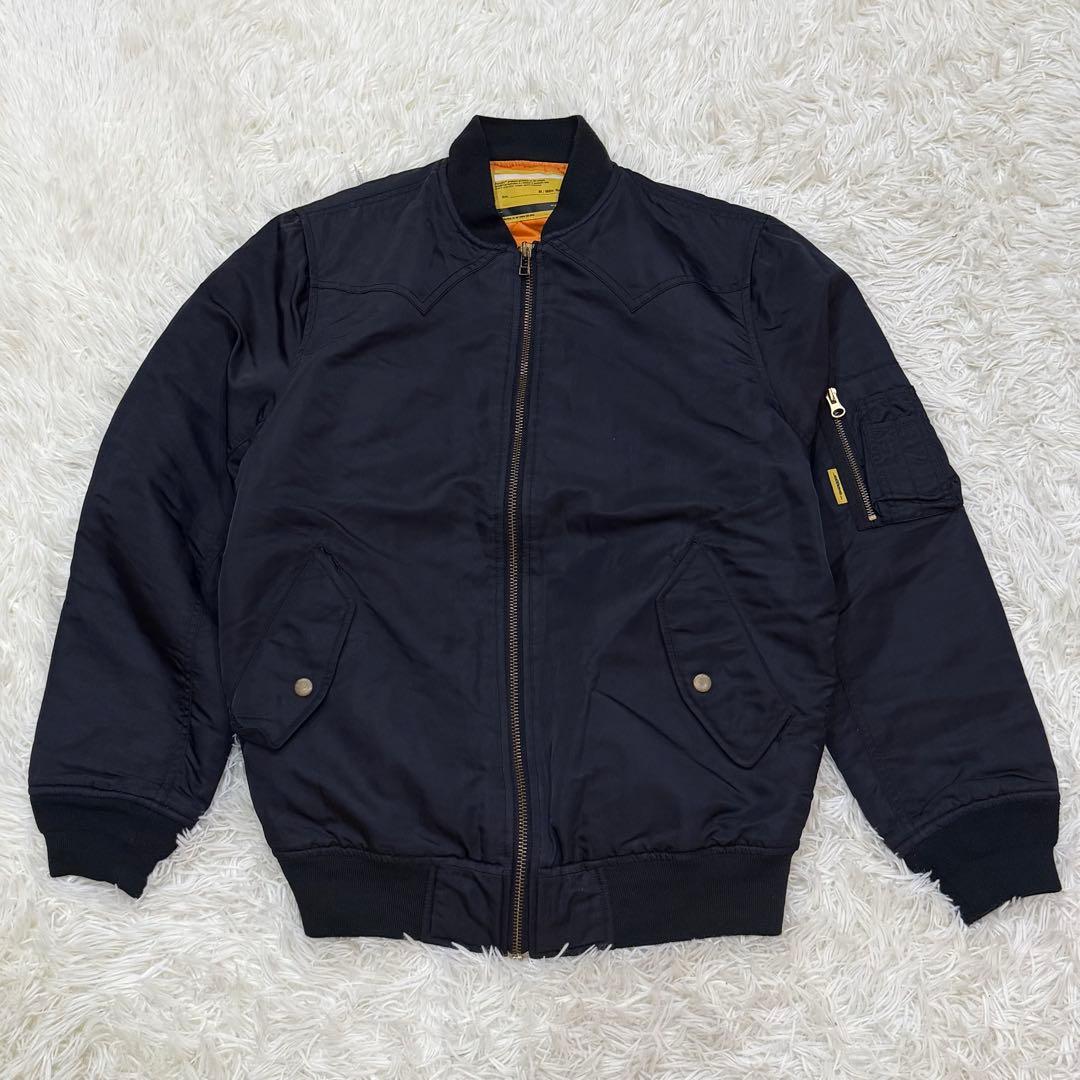 1847　SWGGER スワッガー　MA-1フライトジャケット　M　黒　ブラック