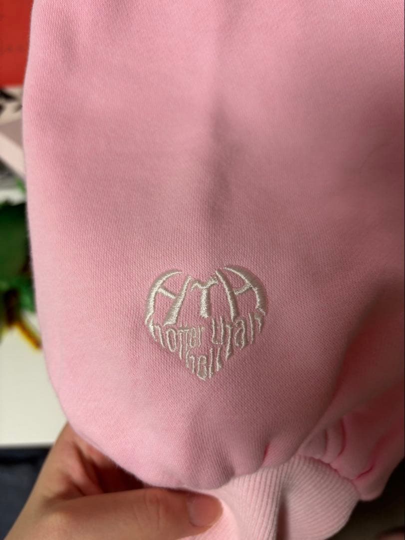 HTH スウェットロンパース(pink)