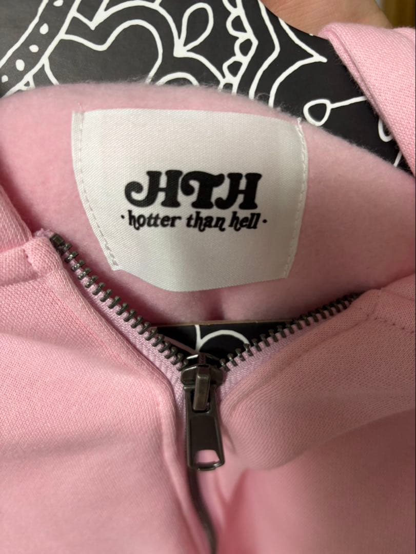 HTH スウェットロンパース(pink)