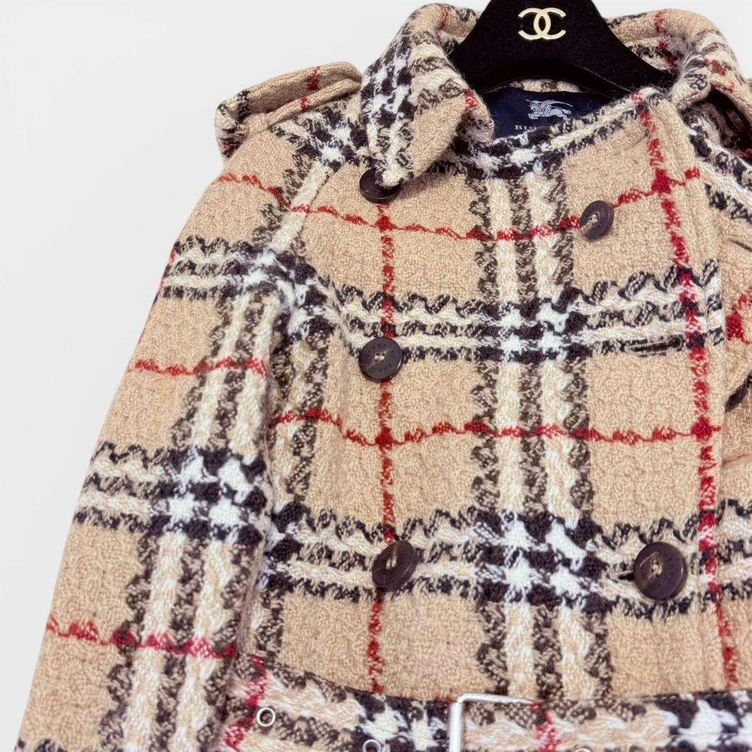 BURBERRY LONDON ウール ノバチェック トレンチコート