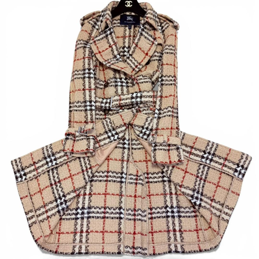BURBERRY LONDON ウール ノバチェック トレンチコート