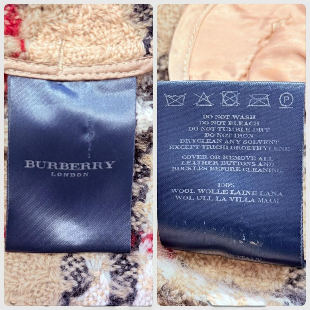 BURBERRY LONDON ウール ノバチェック トレンチコート
