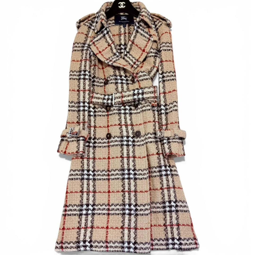 BURBERRY LONDON ウール ノバチェック トレンチコート