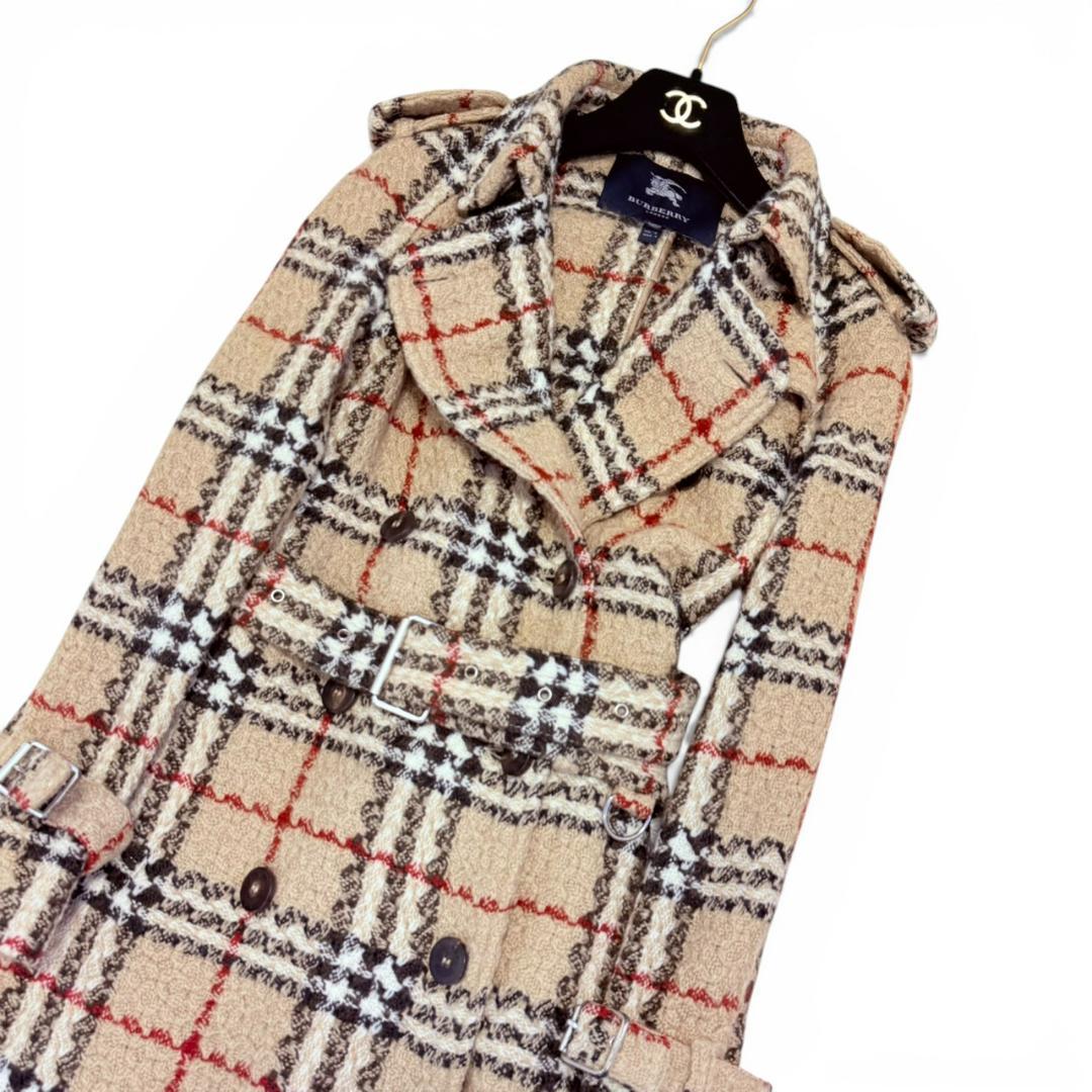 BURBERRY LONDON ウール ノバチェック トレンチコート