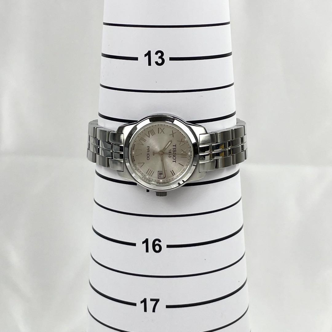 【稼働/純正ベルト】ティソ　デイト　腕時計　PR100 クォーツ　レディース