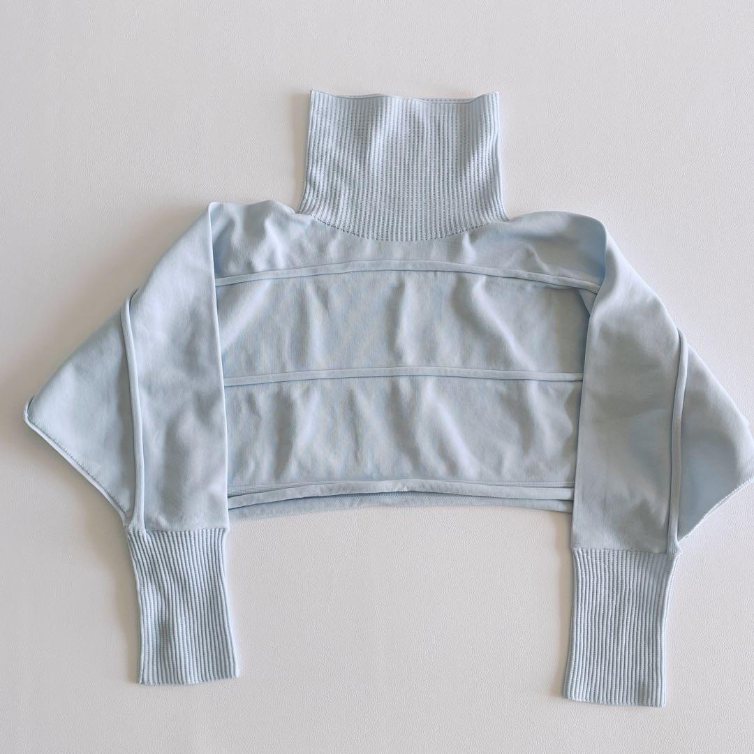 23年モデル✨美品✨プリーツプリーズ　ハイネック　クロップド　長袖