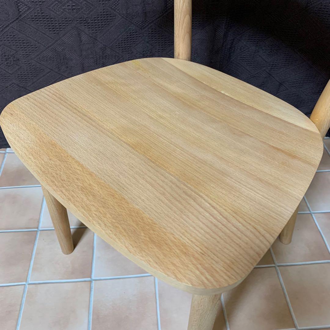 【オレンジオイル塗布仕上げ】MUJI 無印良品 ブナ無垢材チェア 椅子 イス