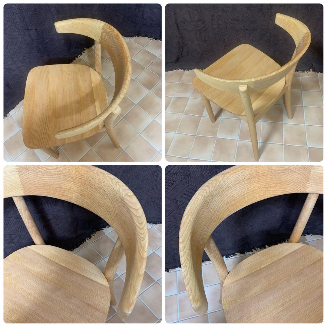 【オレンジオイル塗布仕上げ】MUJI 無印良品 ブナ無垢材チェア 椅子 イス
