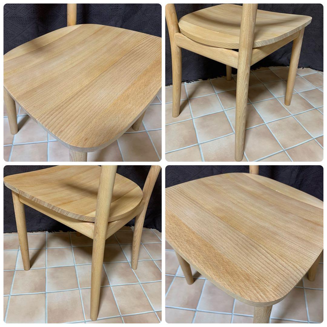 【オレンジオイル塗布仕上げ】MUJI 無印良品 ブナ無垢材チェア 椅子 イス