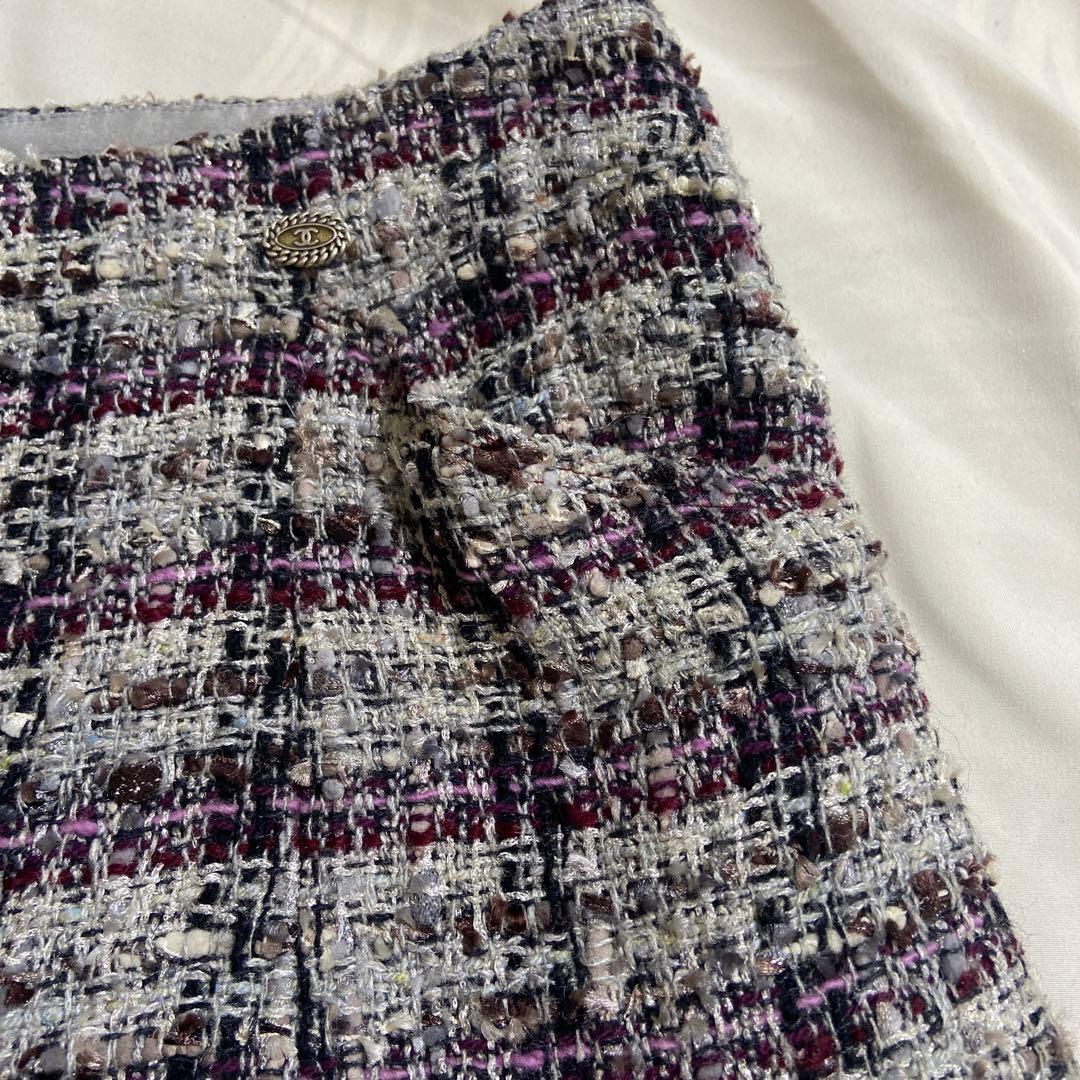 さき CHANEL シャネル スカート ※裏地に訳あり