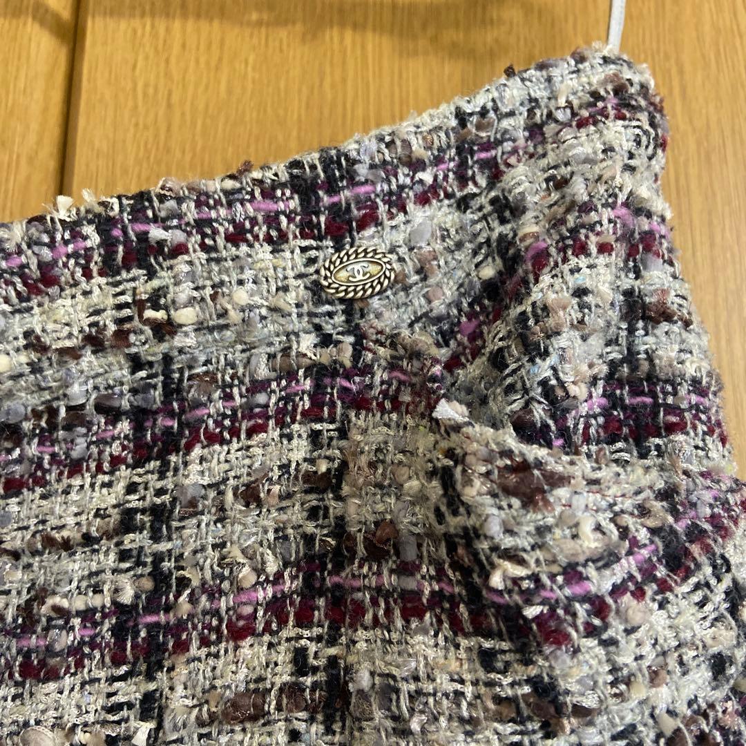 さき CHANEL シャネル スカート ※裏地に訳あり