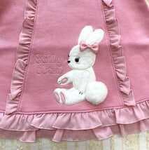 ♥シャーリーテンプル♥うさぎアップリケ♥裏起毛ワンピース♥110♥新品タグ♥