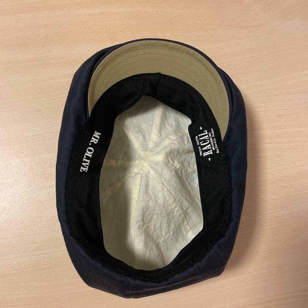 未使用　RACAL MR.OLIVE キャスケット　ベレー帽　ネイビー