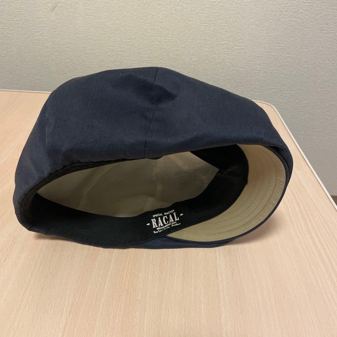未使用　RACAL MR.OLIVE キャスケット　ベレー帽　ネイビー