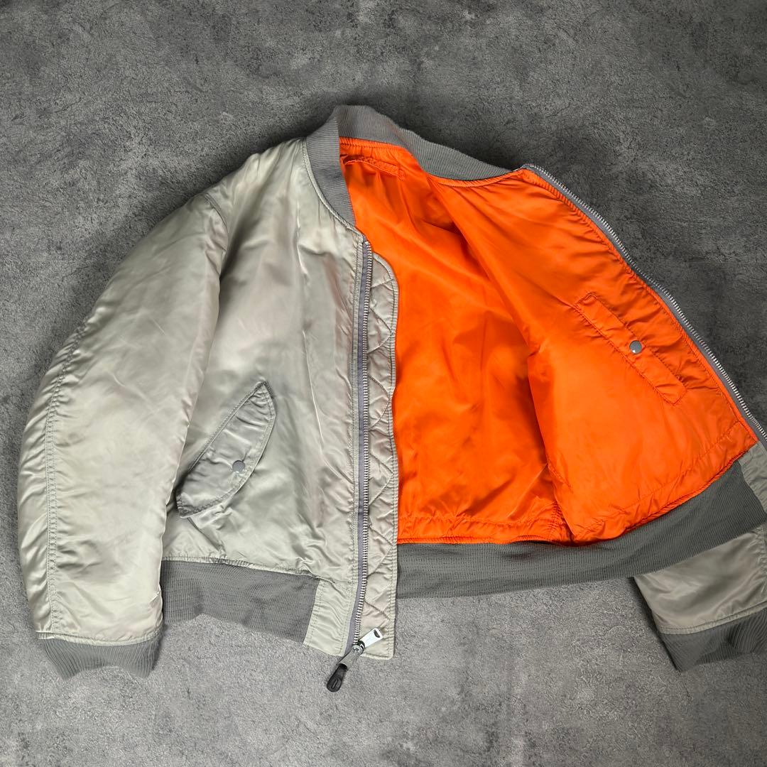 ALPHA INDUSTRIES MA-1 フライトジャケット シルバー