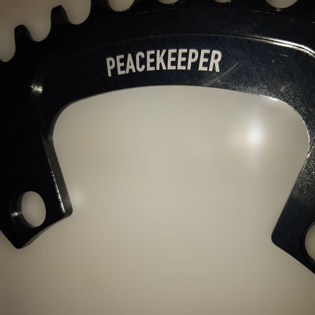 【美品】メローズユナイテッドピースキーパー チェーンリング54Tピューターグレイ