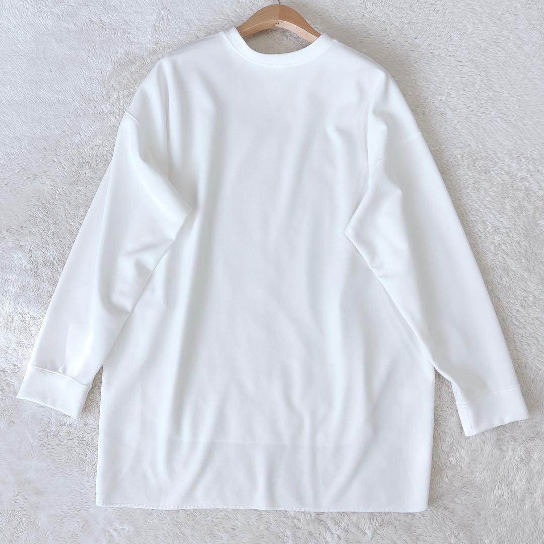 【極美品】RIVE DROITE リヴドロワ カットジョーゼットプルオーバー白