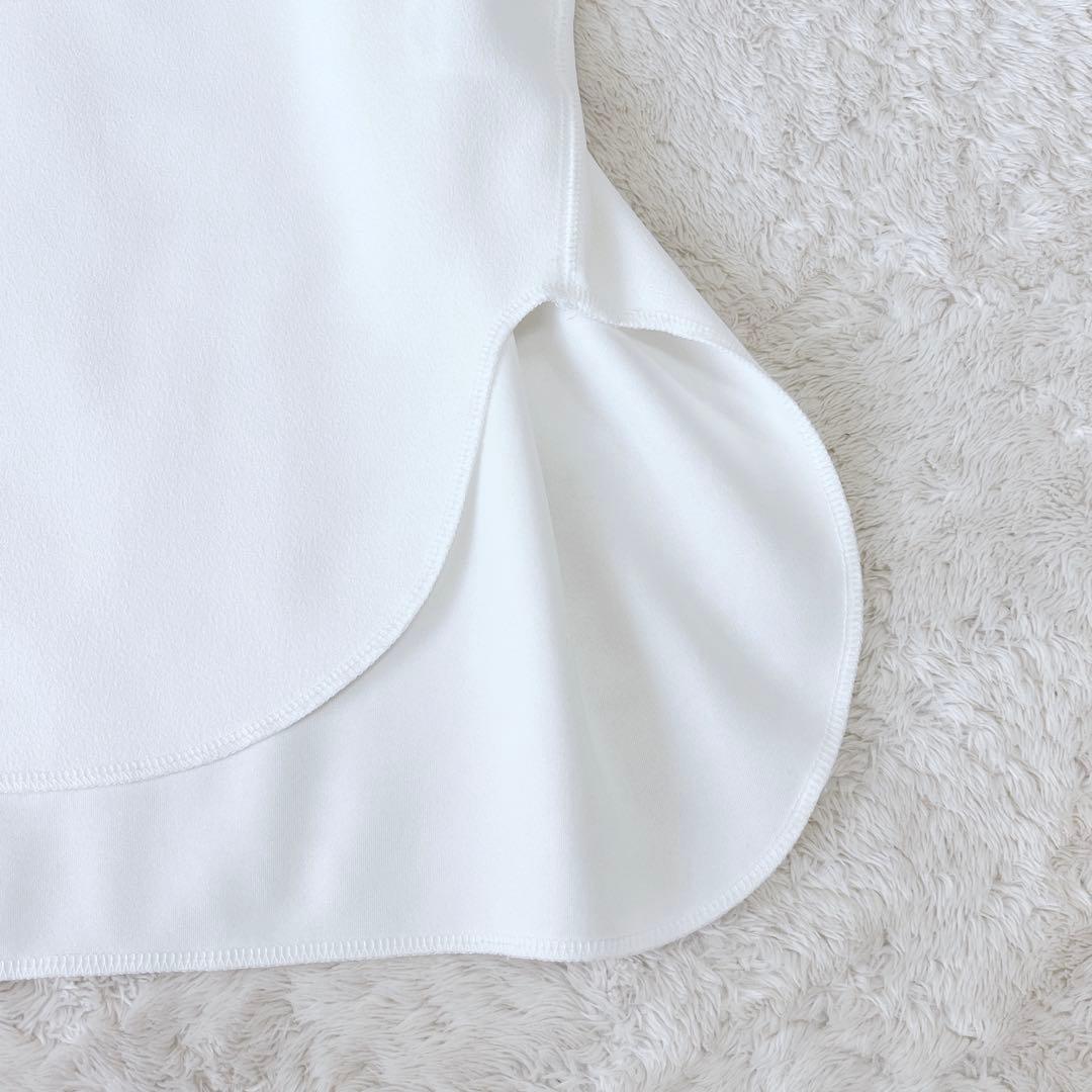 【極美品】RIVE DROITE リヴドロワ カットジョーゼットプルオーバー白