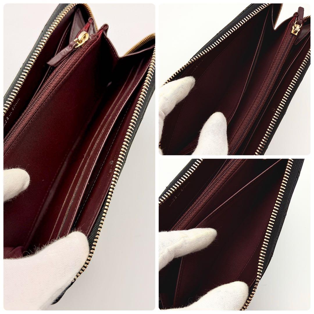 【未使用級】CHANEL シャネル マトラッセ キャビアスキン 長財布 黒