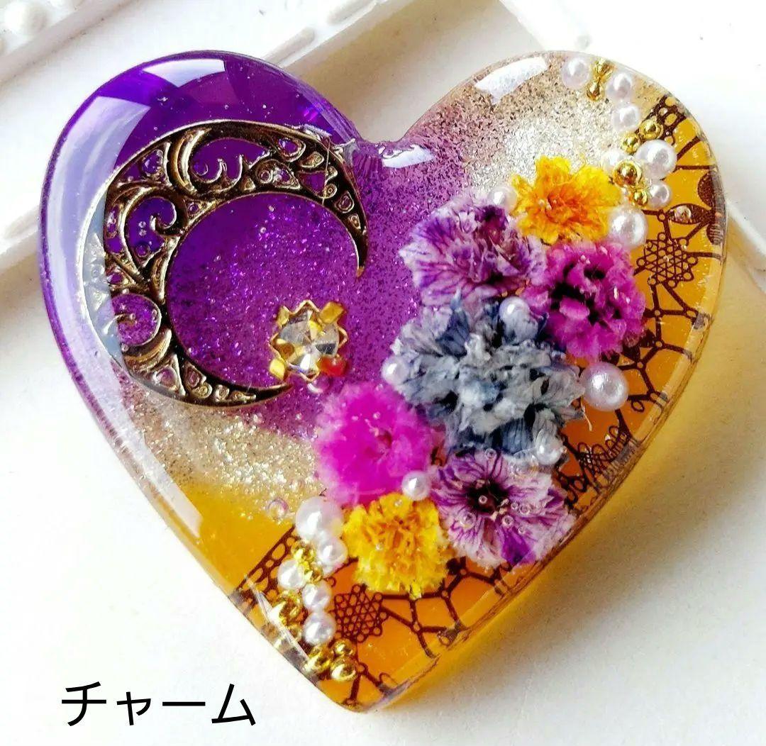 【1604】K☆　レジン　ヘアゴム　ポニーフック　ブロ―チ