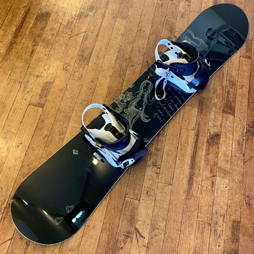送込！ROXY 148 RIDE 24cm レディーススノーボードデビューセット