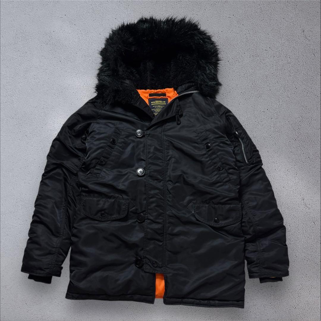 未使用級 ALPHA INDUSTRIES アルファインダストリーズ N3B 黒