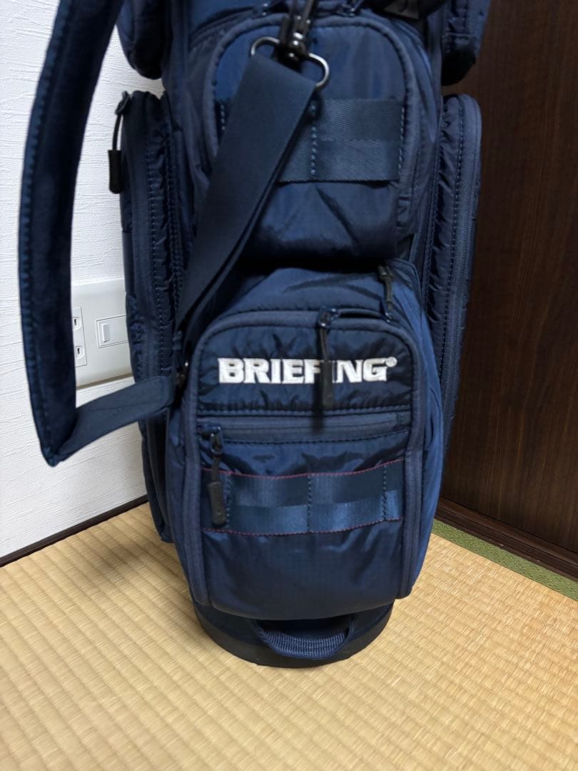 ブリーフィング　キャディバッグ　CR-06 #01 ネイビー ヘッドカバー付き