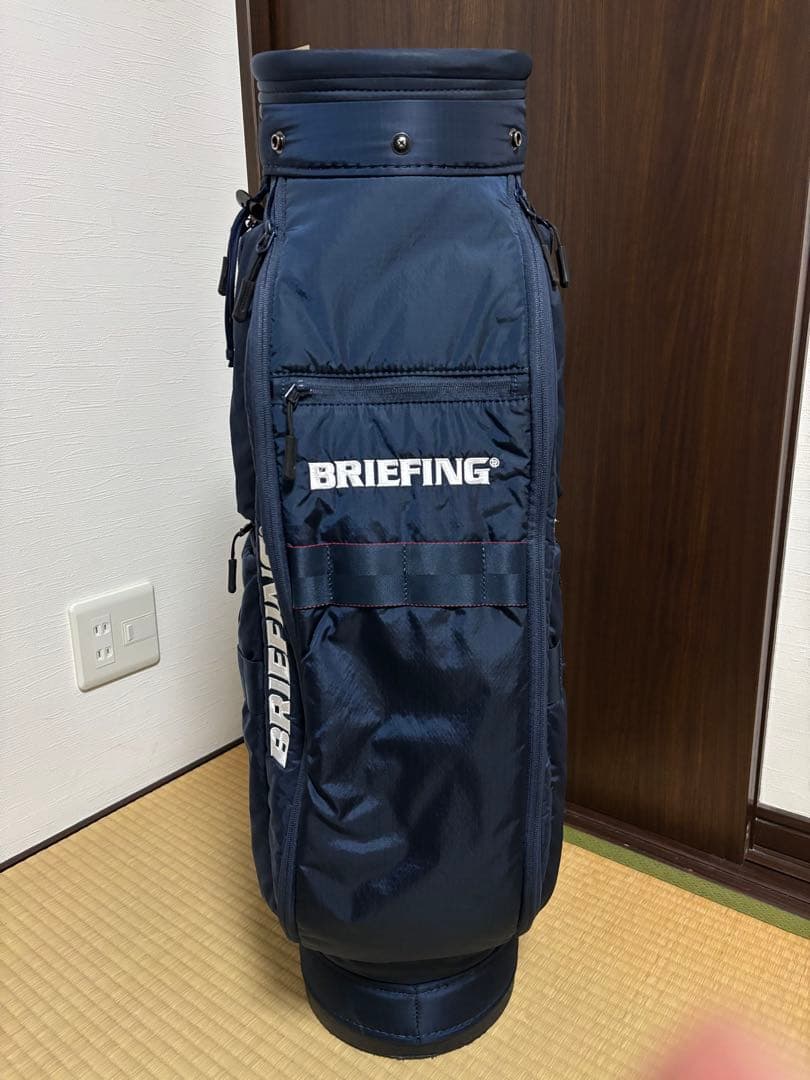 ブリーフィング　キャディバッグ　CR-06 #01 ネイビー ヘッドカバー付き