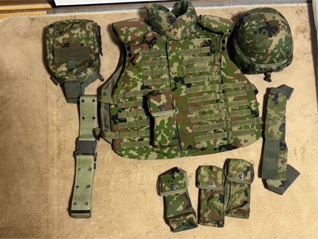 陸上自衛隊 防弾チョッキ2型 (エスアンドグラフ製・複製品)セット