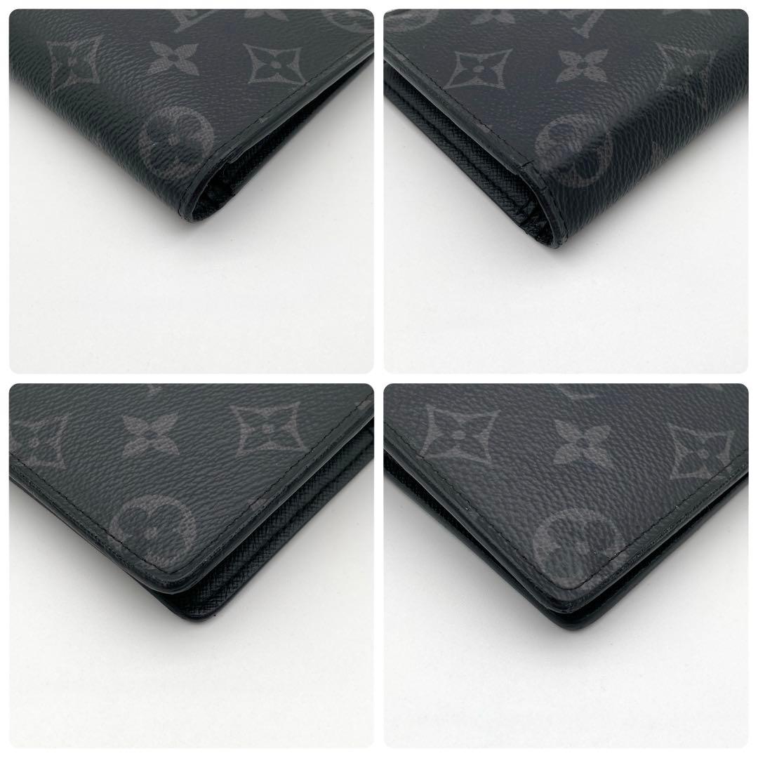 ルイヴィトン モノグラム エクリプス ポルトフォイユ ブラザ 長財布 ブラック