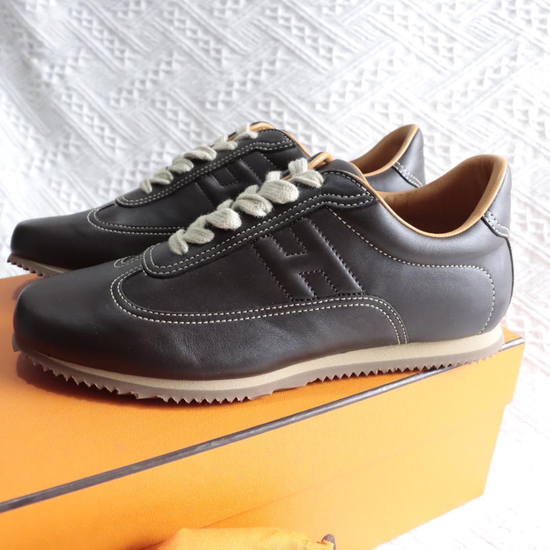 未使用！エルメスHermes　レザーシューズ　クイッカー　スニーカー　クイック