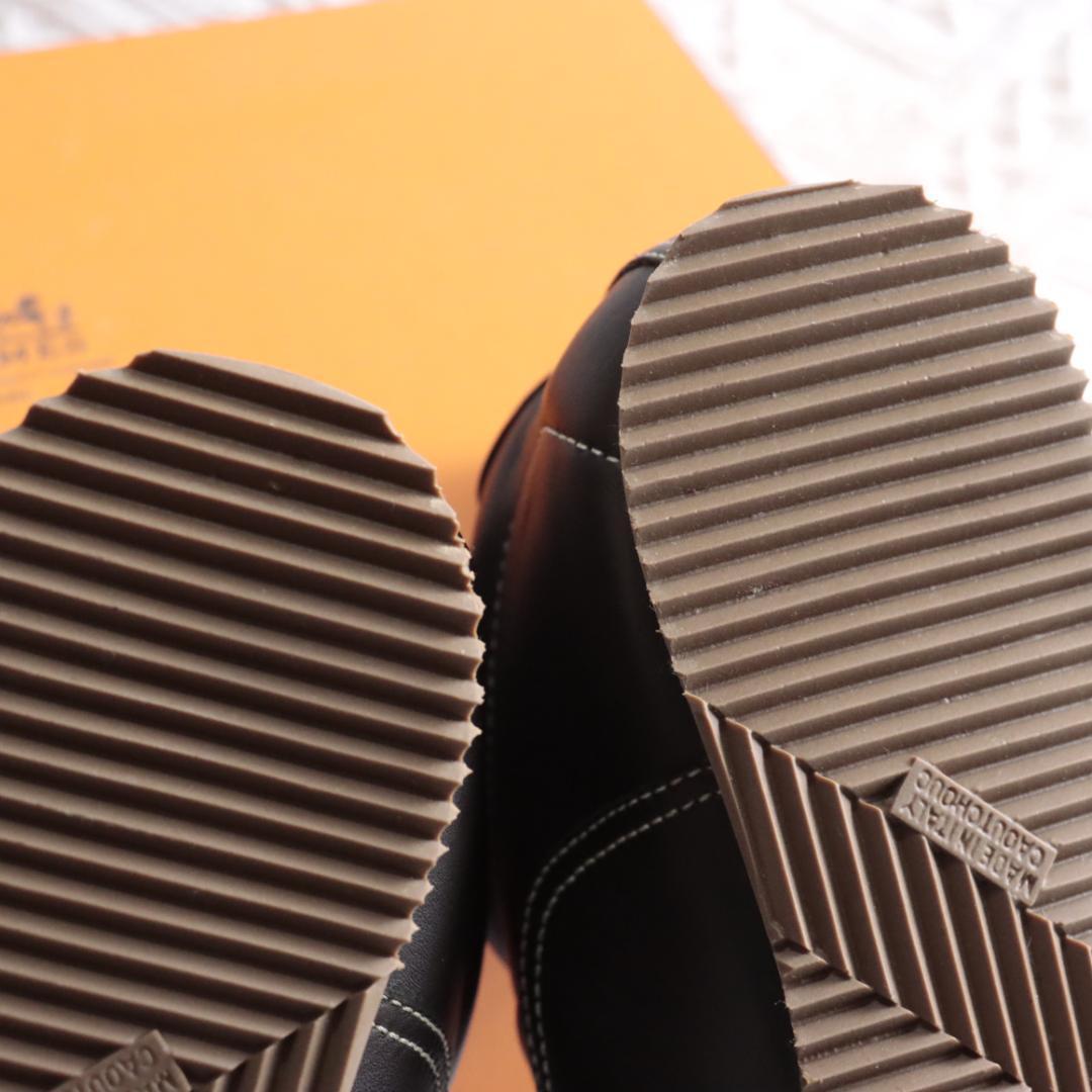 未使用！エルメスHermes　レザーシューズ　クイッカー　スニーカー　クイック