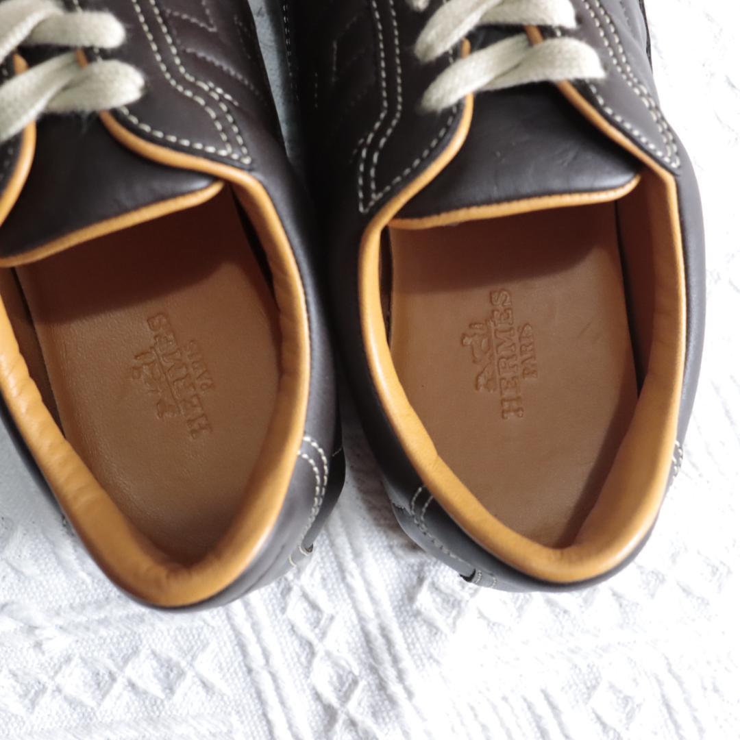 未使用！エルメスHermes　レザーシューズ　クイッカー　スニーカー　クイック
