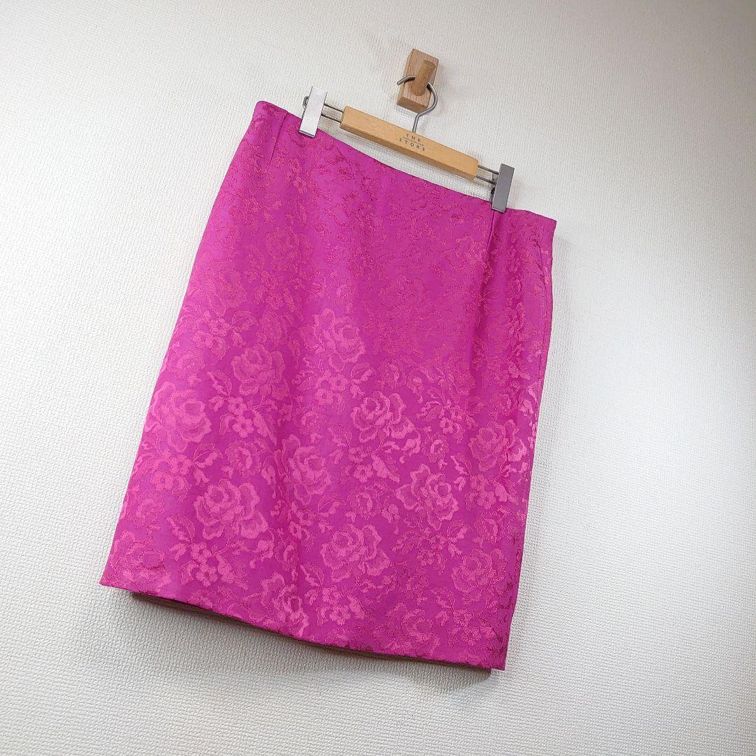 クリスチャンディオール　Boutique タイトスカート 花柄　刺繍 総柄